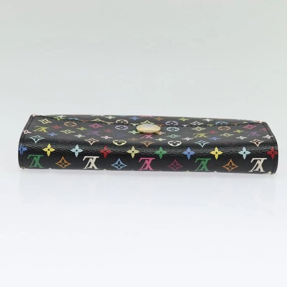 LOUIS VUITTON Multicolor Portefeiulle Sarah Long Wallet Black M60668 Auth 142359 - Picture 7 of 16